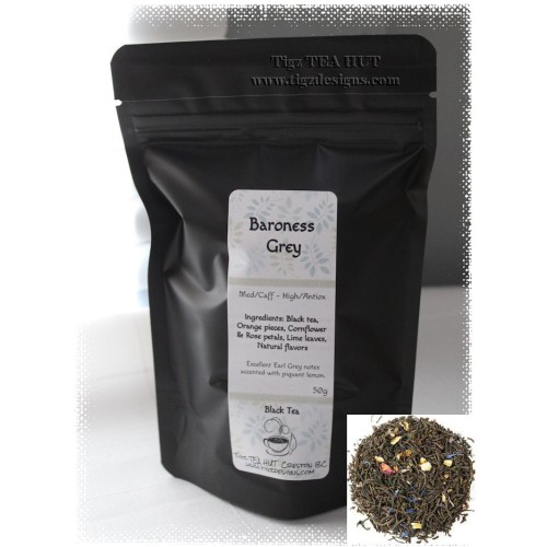 Baroness Grey loose-leaf Tea - Tigz TEA HUT Experience, Creston BC